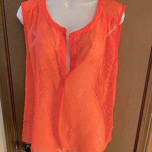 Complete sheer tank top that makes the perfect top to a small shirt underneath